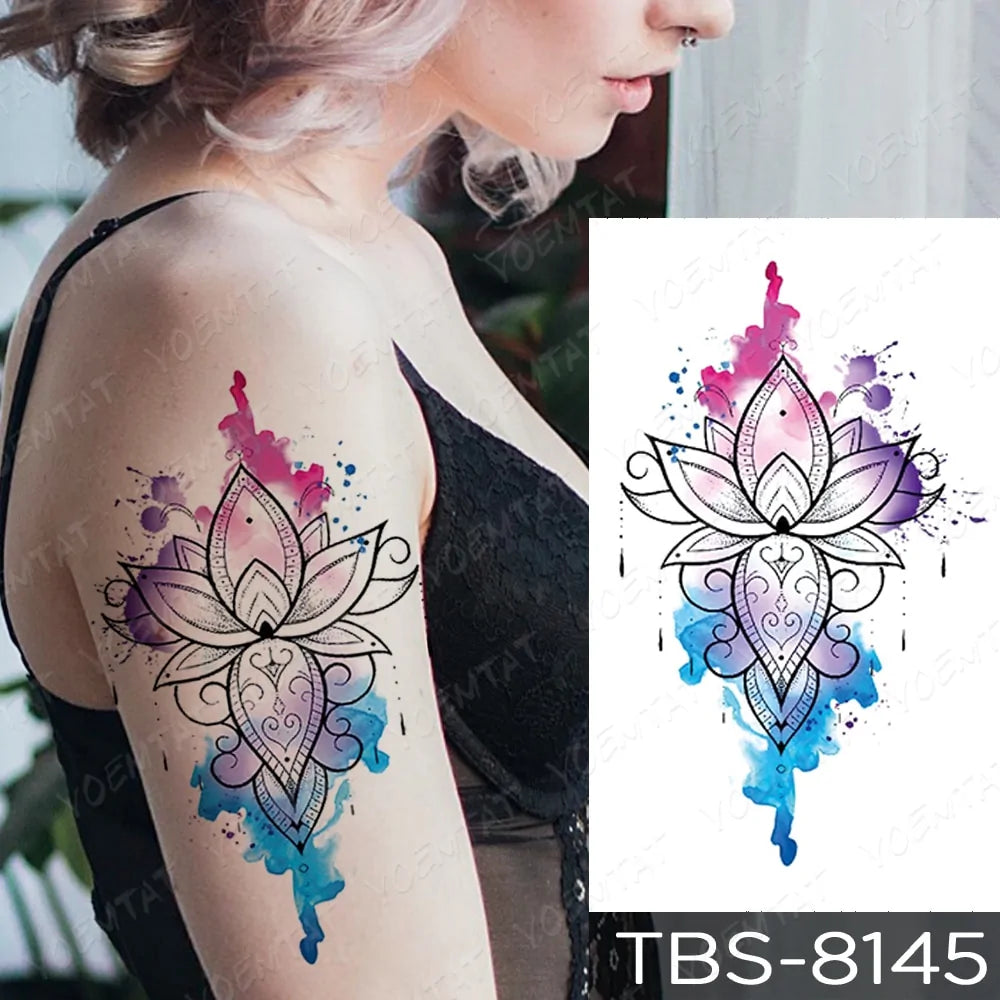 💧 Waterproof Temporary Tattoo Sticker Extra Large Waterproof Temporary Tattoos Full Arm Fake Tattoos Stickers for Men and Women