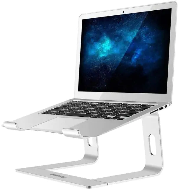 💻 Aluminum Laptop Stand Portable and Adjustable Laptop Riser, Holds All Laptops and Notebooks up to 17.3 Inch