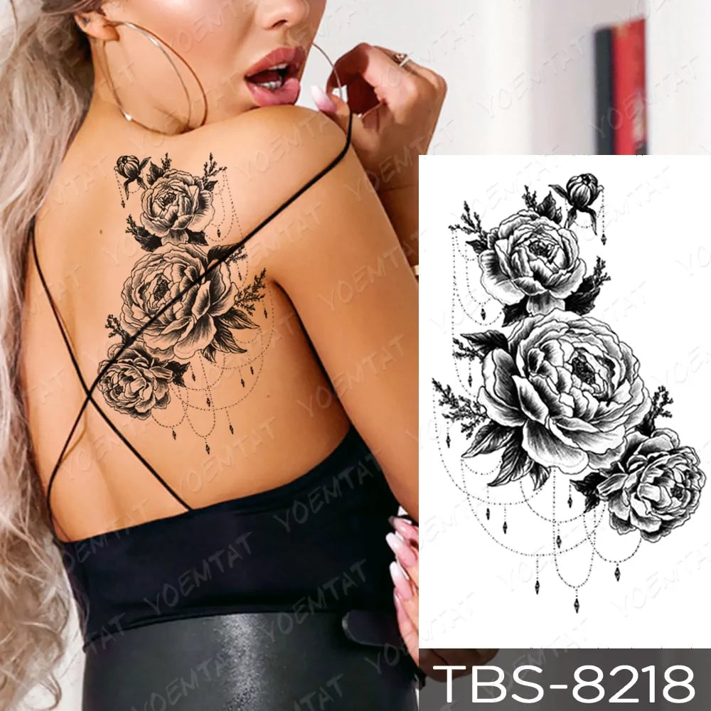 💧 Waterproof Temporary Tattoo Sticker Extra Large Waterproof Temporary Tattoos Full Arm Fake Tattoos Stickers for Men and Women