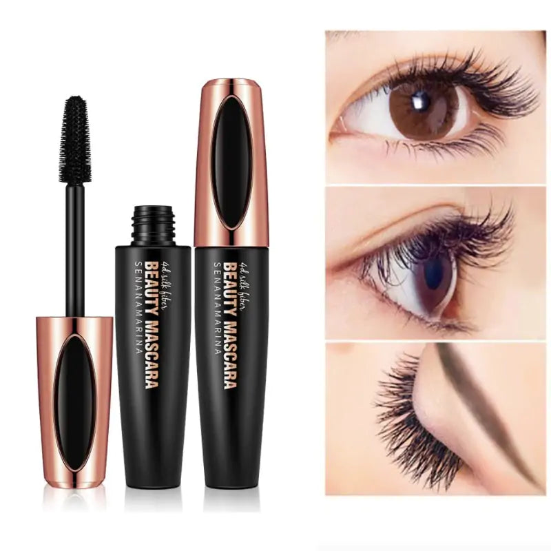 🌟 Waterproof 4D Mascara Luxuriously Longer, Thicker, Voluminous Eyelashes, Long-Lasting, Dramatic Extension, Smudge-proof, Hypoallergenic Formula