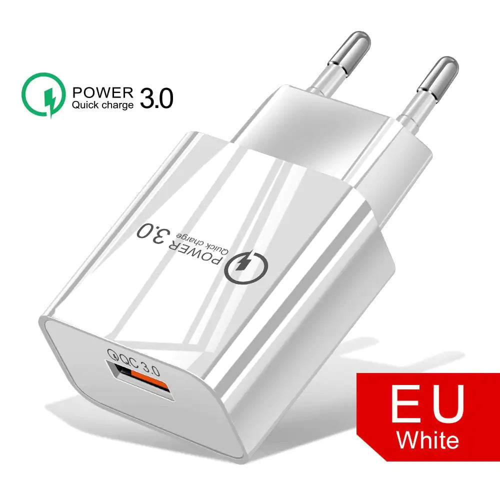 18W3A Fast Charger QC 3.0 USB Charger
