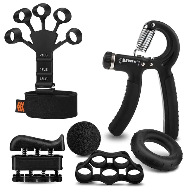 🖐️ Finger Gripper Grip Strength Trainer, Gripster, Finger Exerciser & Hand Grip Strengthener, Hand and Forearm Exerciser for Strength Therapy