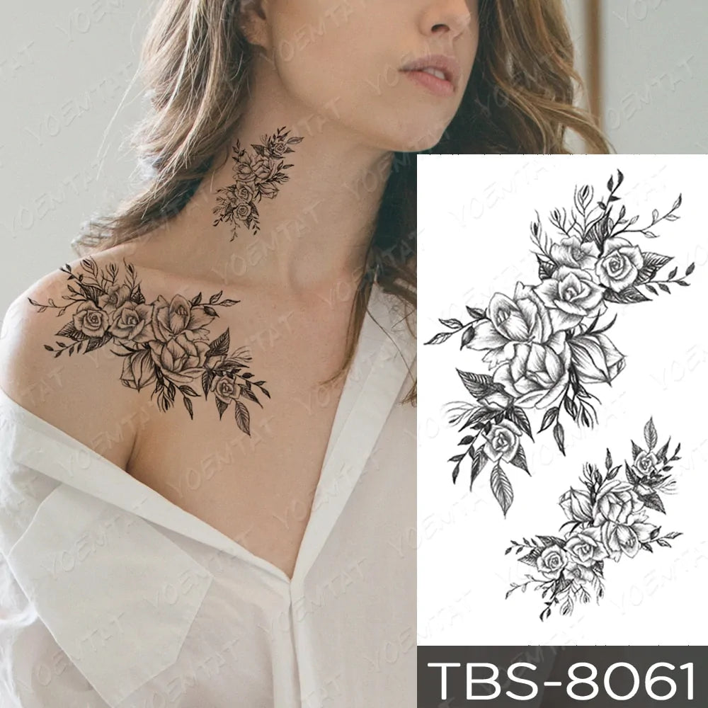 💧 Waterproof Temporary Tattoo Sticker Extra Large Waterproof Temporary Tattoos Full Arm Fake Tattoos Stickers for Men and Women