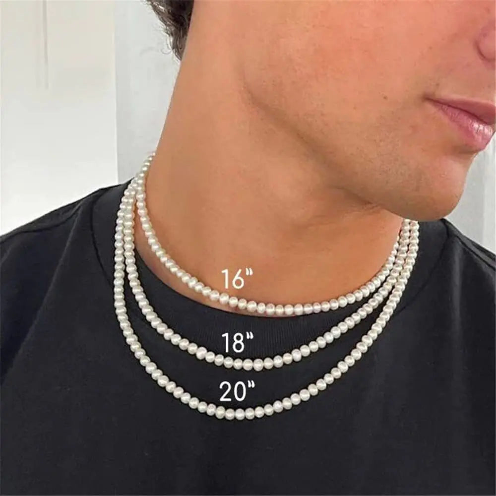 Men's Pearl Necklace