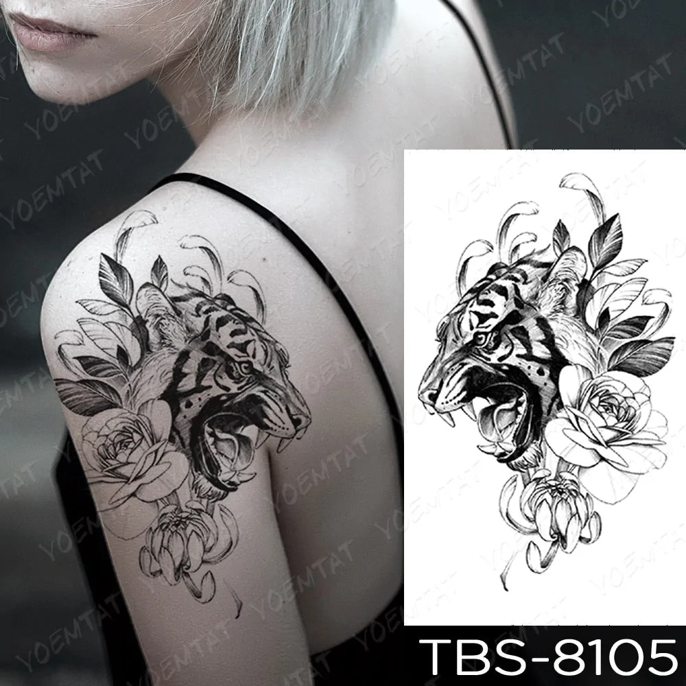 💧 Waterproof Temporary Tattoo Sticker Extra Large Waterproof Temporary Tattoos Full Arm Fake Tattoos Stickers for Men and Women