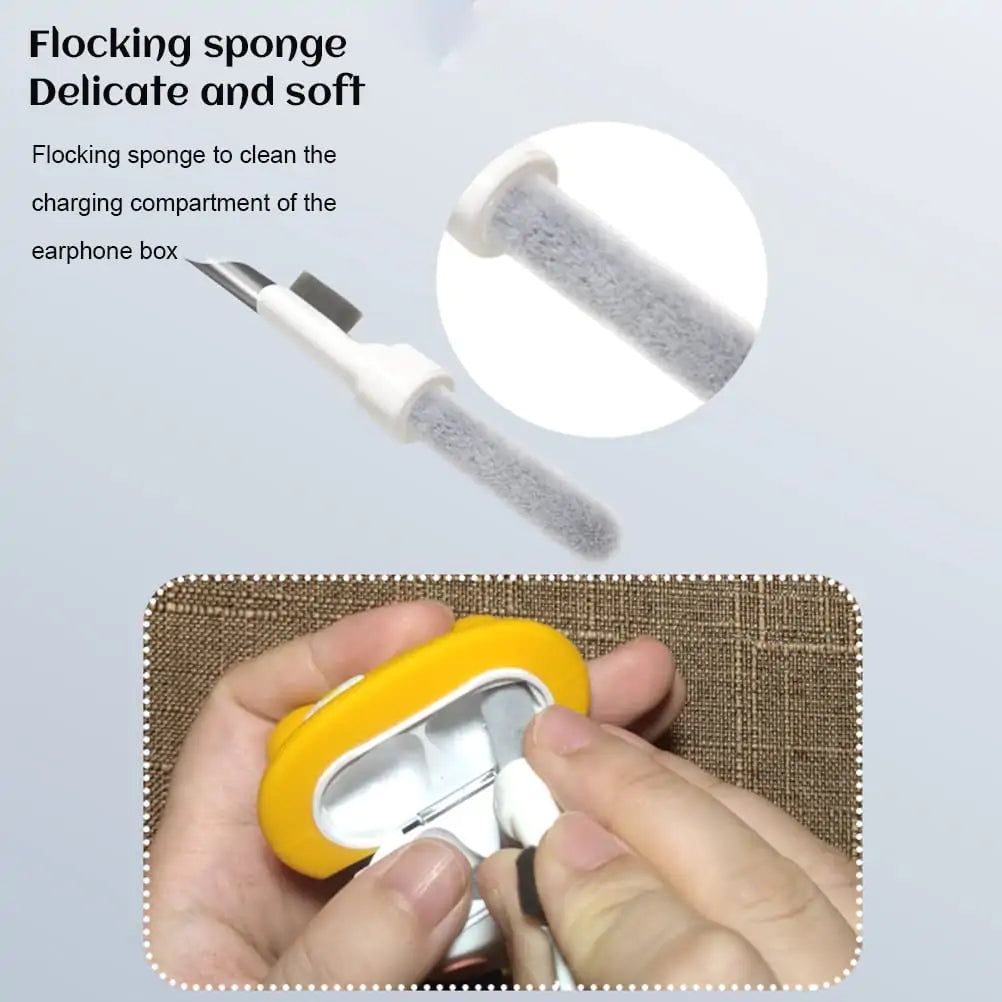 🎧 Earphones Cleaning Brush Cleaner Kit for Airpods, Earbuds Airpods Pro 1 2 3, Phone Cleaner kit with Brush for Bluetooth Earbuds Cleaner, Wireless Earphones, iPhone, Laptop, Camera