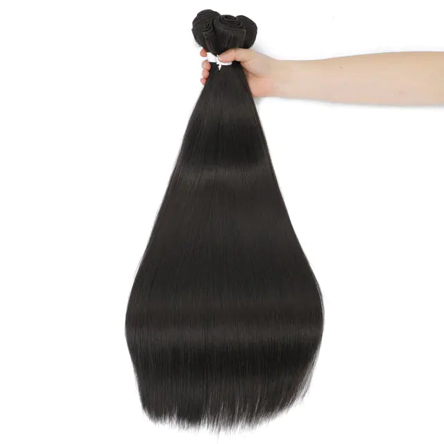 💇‍♀️ Straight Fake Fibres Hairs High Temperature Fiber 300g for Full Head Synthetic Hair Extensions For Women High Temperature Fiber Hair Extension