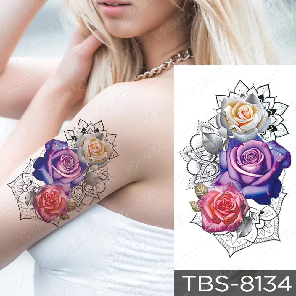 💧 Waterproof Temporary Tattoo Sticker Extra Large Waterproof Temporary Tattoos Full Arm Fake Tattoos Stickers for Men and Women