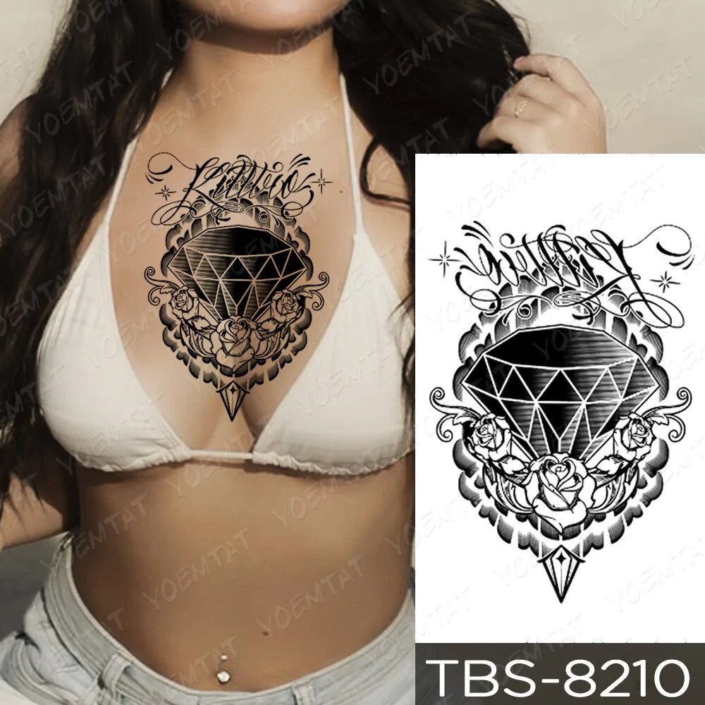 💧 Waterproof Temporary Tattoo Sticker Extra Large Waterproof Temporary Tattoos Full Arm Fake Tattoos Stickers for Men and Women