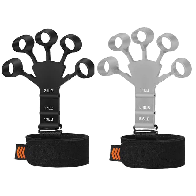 🖐️ Finger Gripper Grip Strength Trainer, Gripster, Finger Exerciser & Hand Grip Strengthener, Hand and Forearm Exerciser for Strength Therapy