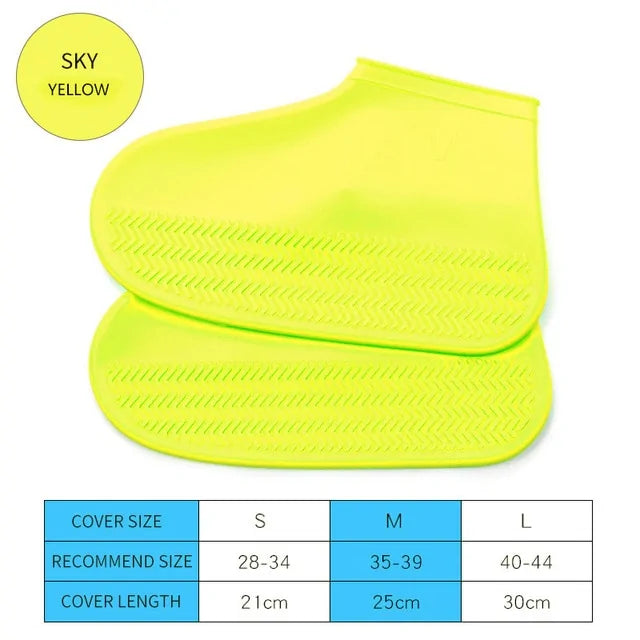 👞 Waterproof Shoe Cover Reusable Foldable Non-Slip Rain Shoe Covers Protectors Overshoes Rain Galoshes for Kids Men and Women