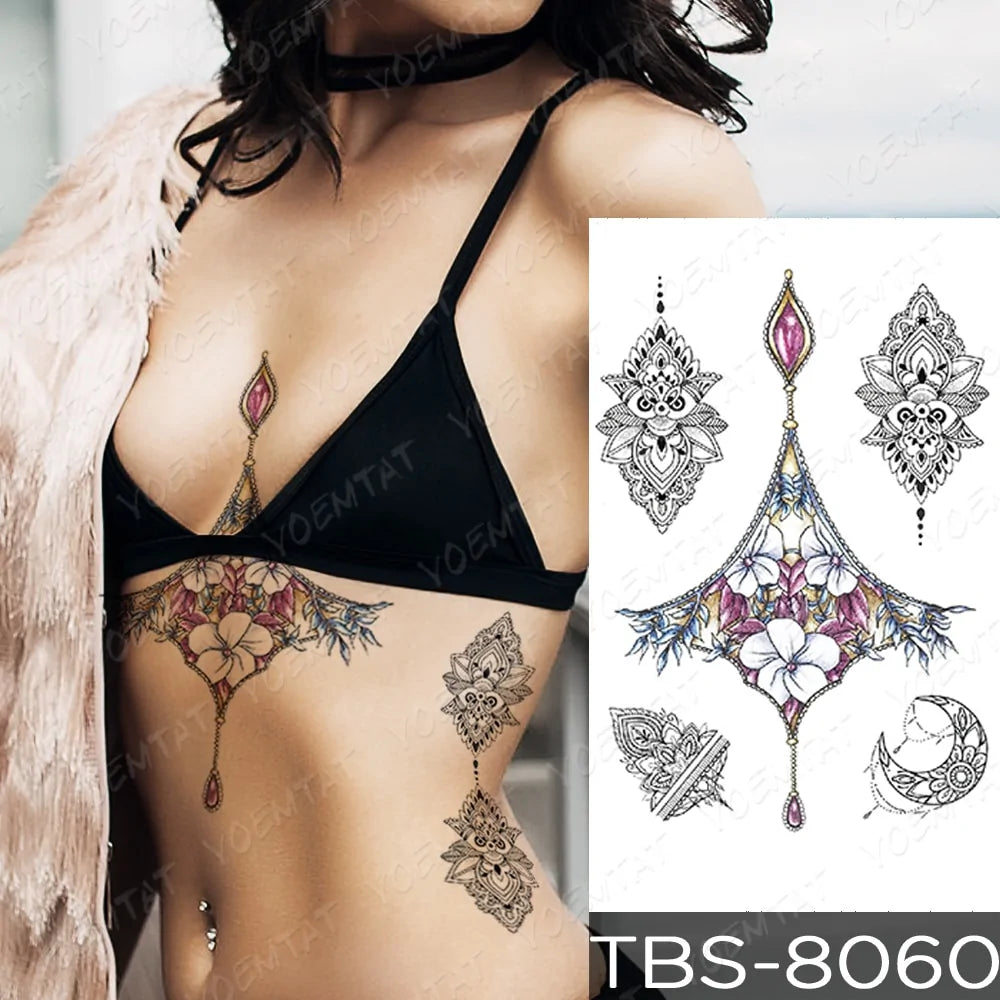 💧 Waterproof Temporary Tattoo Sticker Extra Large Waterproof Temporary Tattoos Full Arm Fake Tattoos Stickers for Men and Women