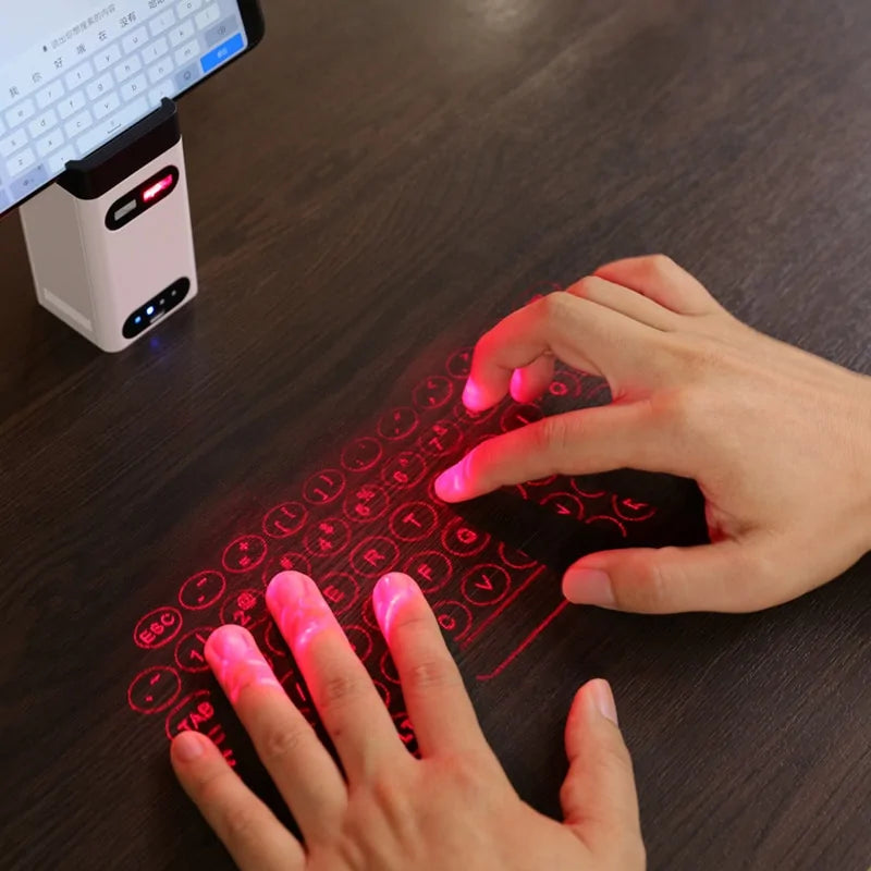 ⌨️ Virtual Laser Keyboard Virtual Wireless Bluetooth Portable Projection Keyboard for Smartphone PC Tablet Laptop