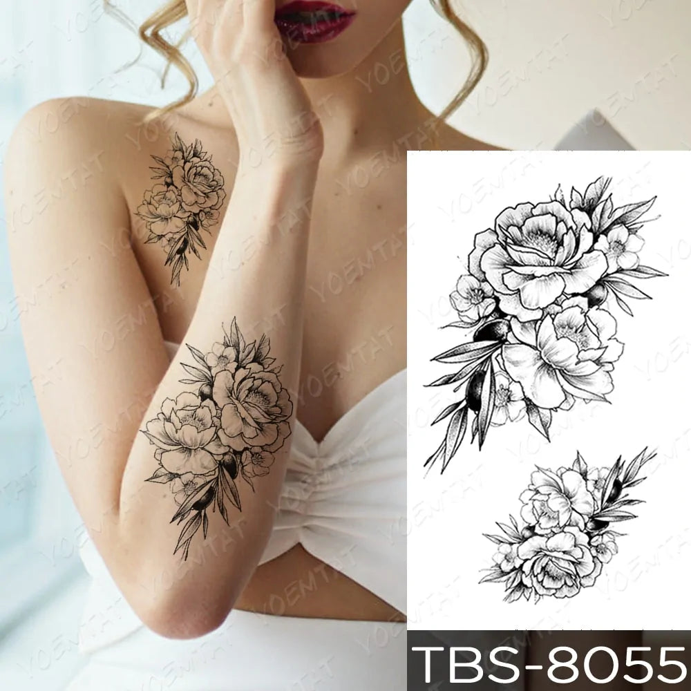 💧 Waterproof Temporary Tattoo Sticker Extra Large Waterproof Temporary Tattoos Full Arm Fake Tattoos Stickers for Men and Women