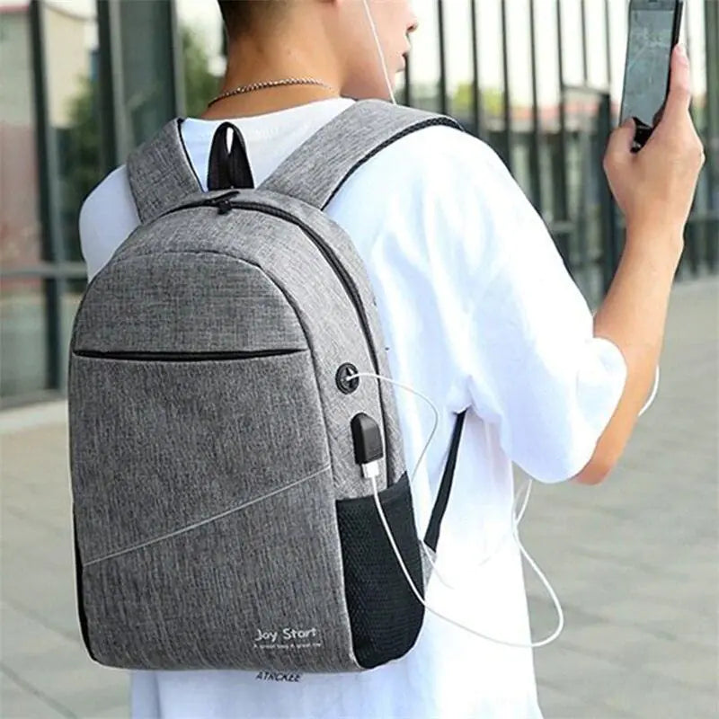 🎒 USB Charging Backpack Business Water Resistant Laptop Backpack with USB Charging Port, College Bag for Men & Women