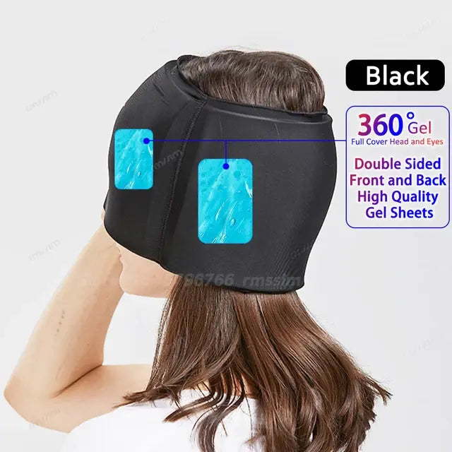 🧢 Migraine Relief Hat Upgraded Odorless Migraine Ice Head Wrap, Headache Relief Hat for Migraine, Headache