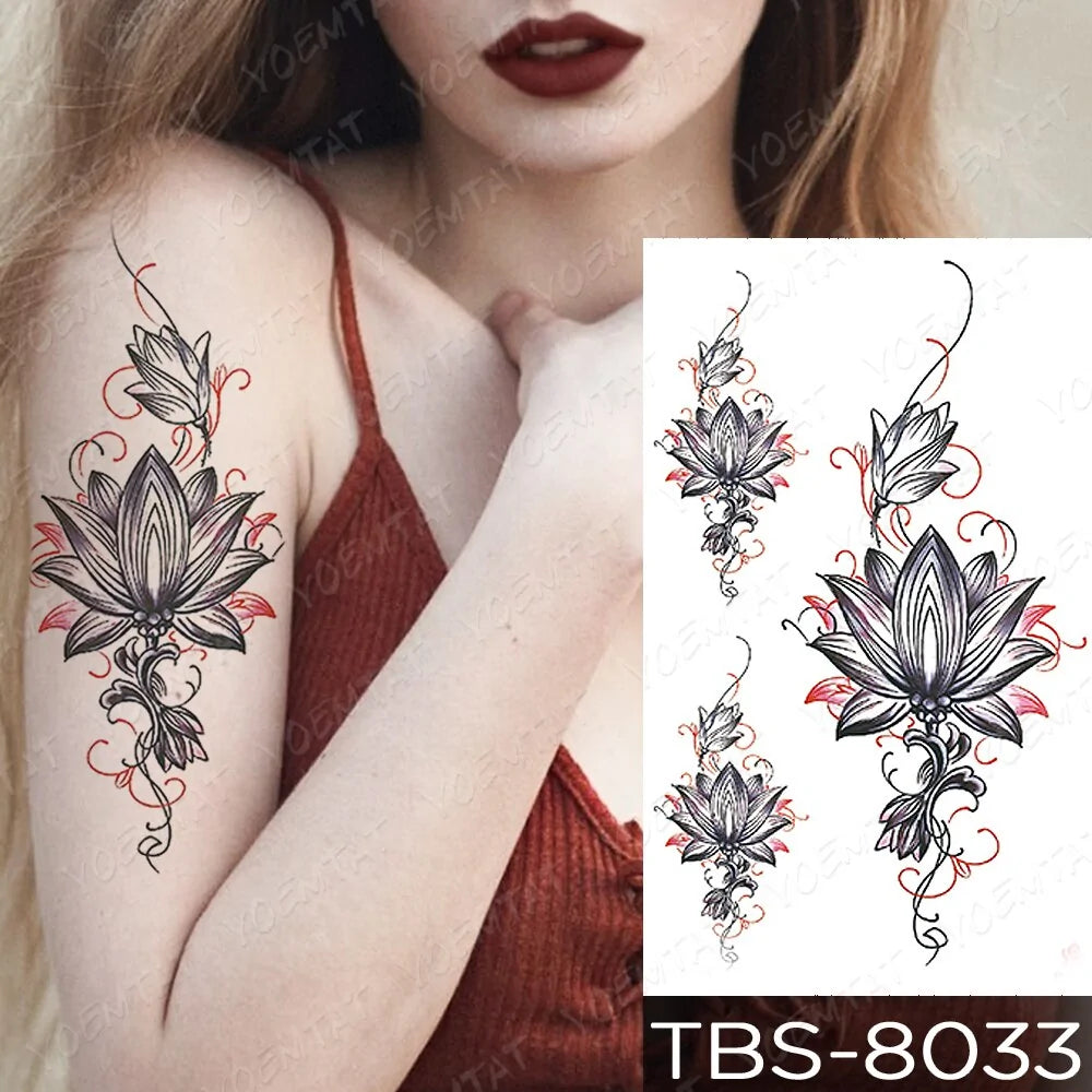 💧 Waterproof Temporary Tattoo Sticker Extra Large Waterproof Temporary Tattoos Full Arm Fake Tattoos Stickers for Men and Women