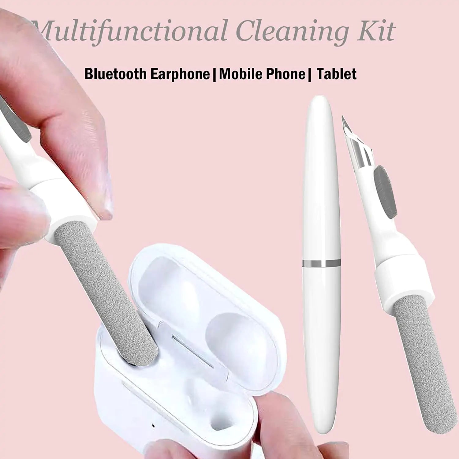 🎧 Earphones Cleaning Brush Cleaner Kit for Airpods, Earbuds Airpods Pro 1 2 3, Phone Cleaner kit with Brush for Bluetooth Earbuds Cleaner, Wireless Earphones, iPhone, Laptop, Camera