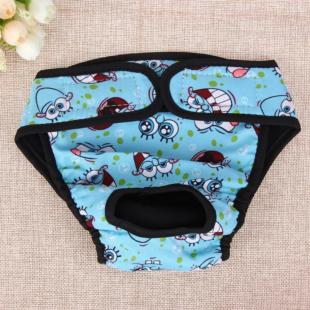 🐾 Reusable Pet Dog Diaper Reusable Doggies Period Pants Washable Girl Pet Underwear Diapers Jumpsuits Onesie for Puppy Small Female Dogs in Heat