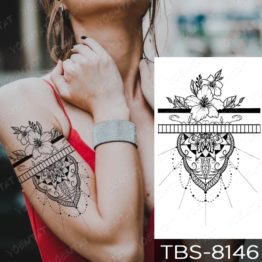 💧 Waterproof Temporary Tattoo Sticker Extra Large Waterproof Temporary Tattoos Full Arm Fake Tattoos Stickers for Men and Women