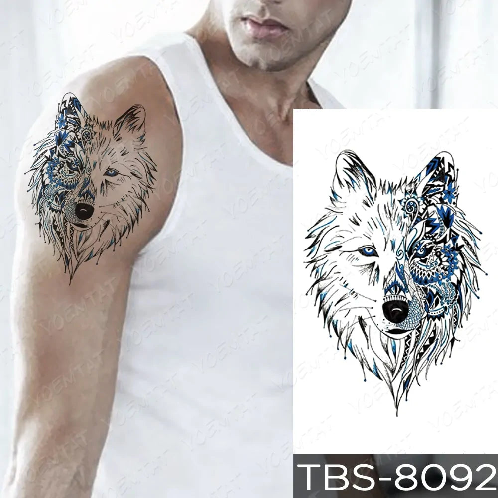 💧 Waterproof Temporary Tattoo Sticker Extra Large Waterproof Temporary Tattoos Full Arm Fake Tattoos Stickers for Men and Women