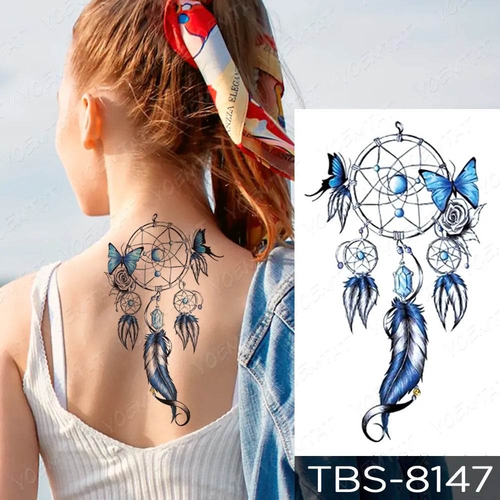 💧 Waterproof Temporary Tattoo Sticker Extra Large Waterproof Temporary Tattoos Full Arm Fake Tattoos Stickers for Men and Women