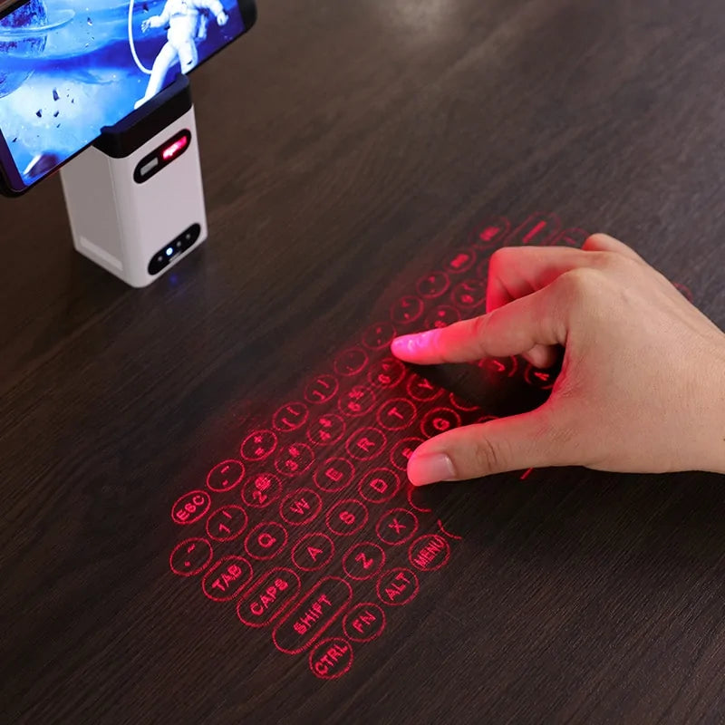 ⌨️ Virtual Laser Keyboard Virtual Wireless Bluetooth Portable Projection Keyboard for Smartphone PC Tablet Laptop