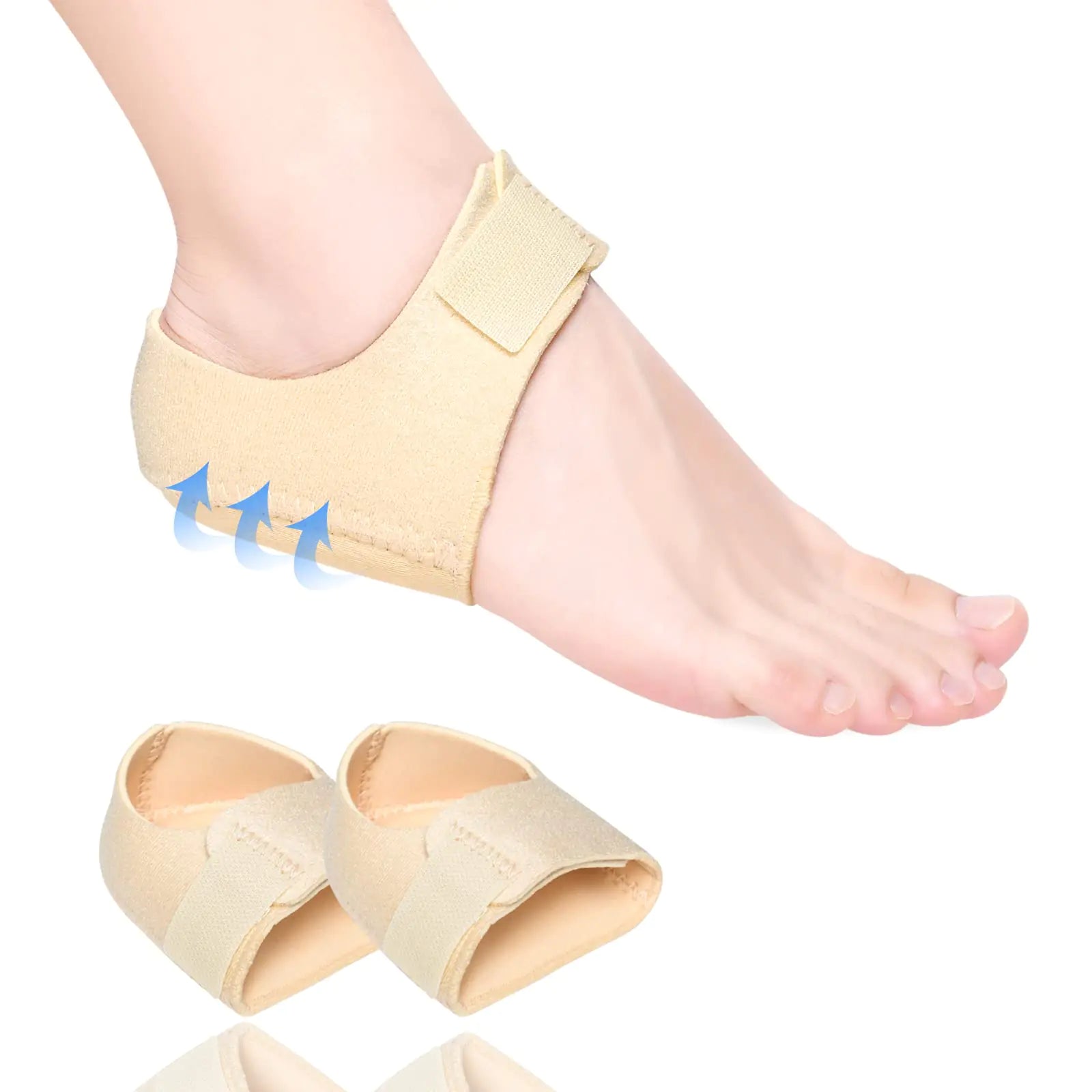Gel Heel Cups for Pain Relief – Adjustable Pair
