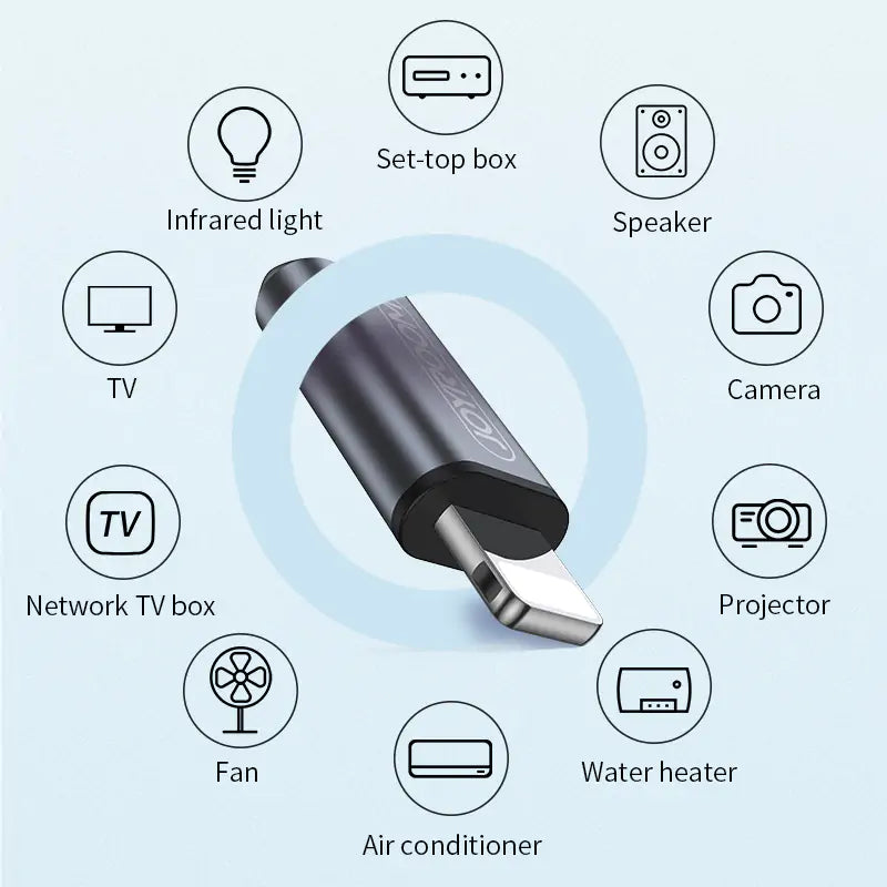 Wireless IR Remote Adapter for iPhone & USB-C Devices