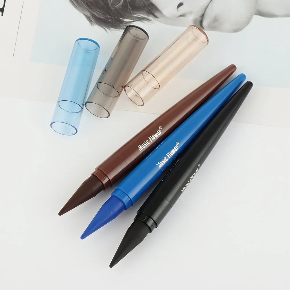 🌟 Waterproof Eyeliner Pencil - Matte, Quick Drying, Smudge-proof Fade-Proof Cream Eye Liner Pencil Smooth Easy-to-Sharpen Water Line Pencil