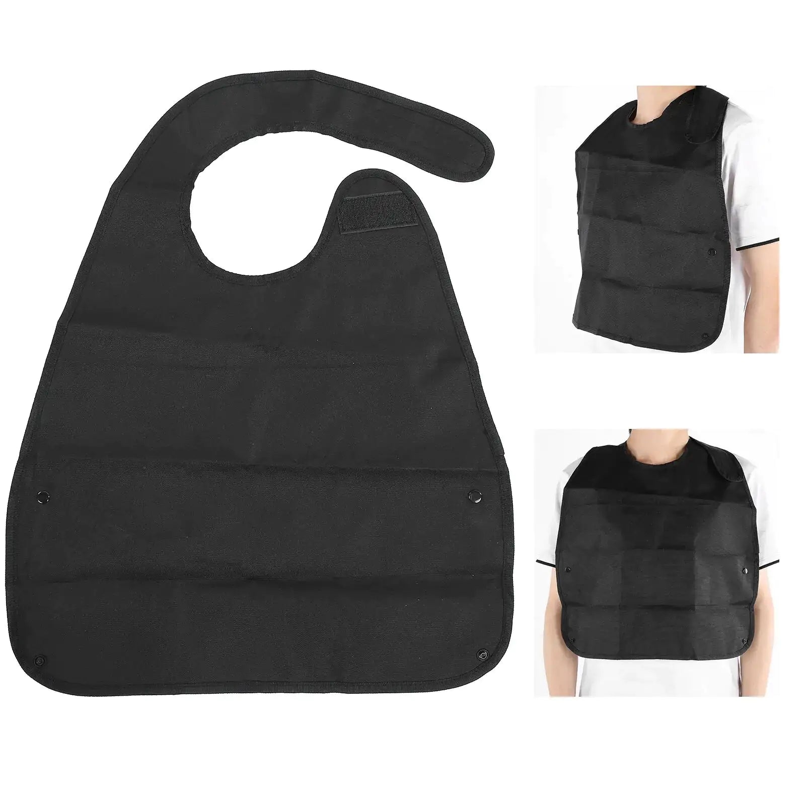 👵👴 Adult Bibs Waterproof Soft Apron Poly Bibs Long Washable Reusable Clothing Bibs for Elderly Women and Men Eating , Washable