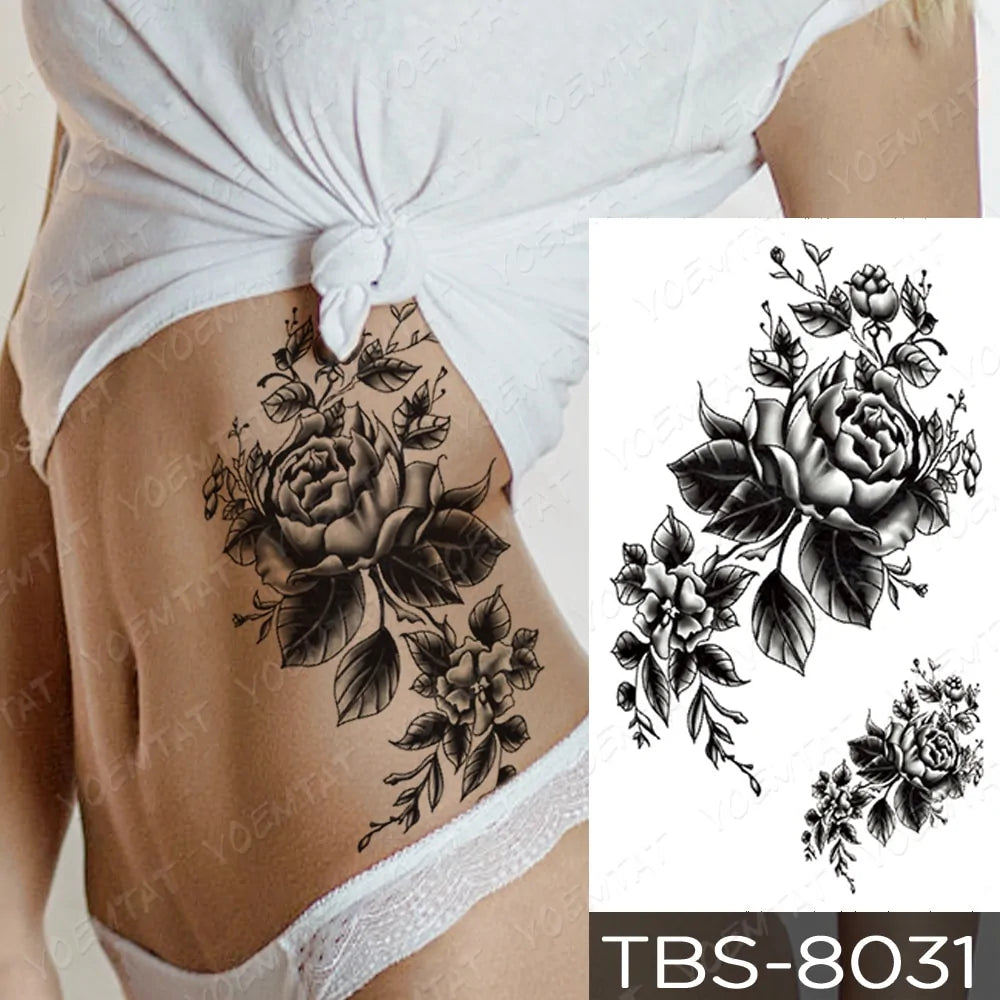 💧 Waterproof Temporary Tattoo Sticker Extra Large Waterproof Temporary Tattoos Full Arm Fake Tattoos Stickers for Men and Women