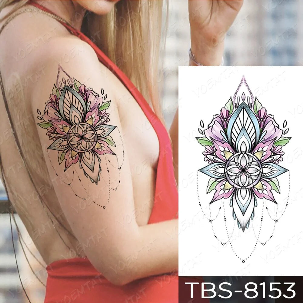 💧 Waterproof Temporary Tattoo Sticker Extra Large Waterproof Temporary Tattoos Full Arm Fake Tattoos Stickers for Men and Women