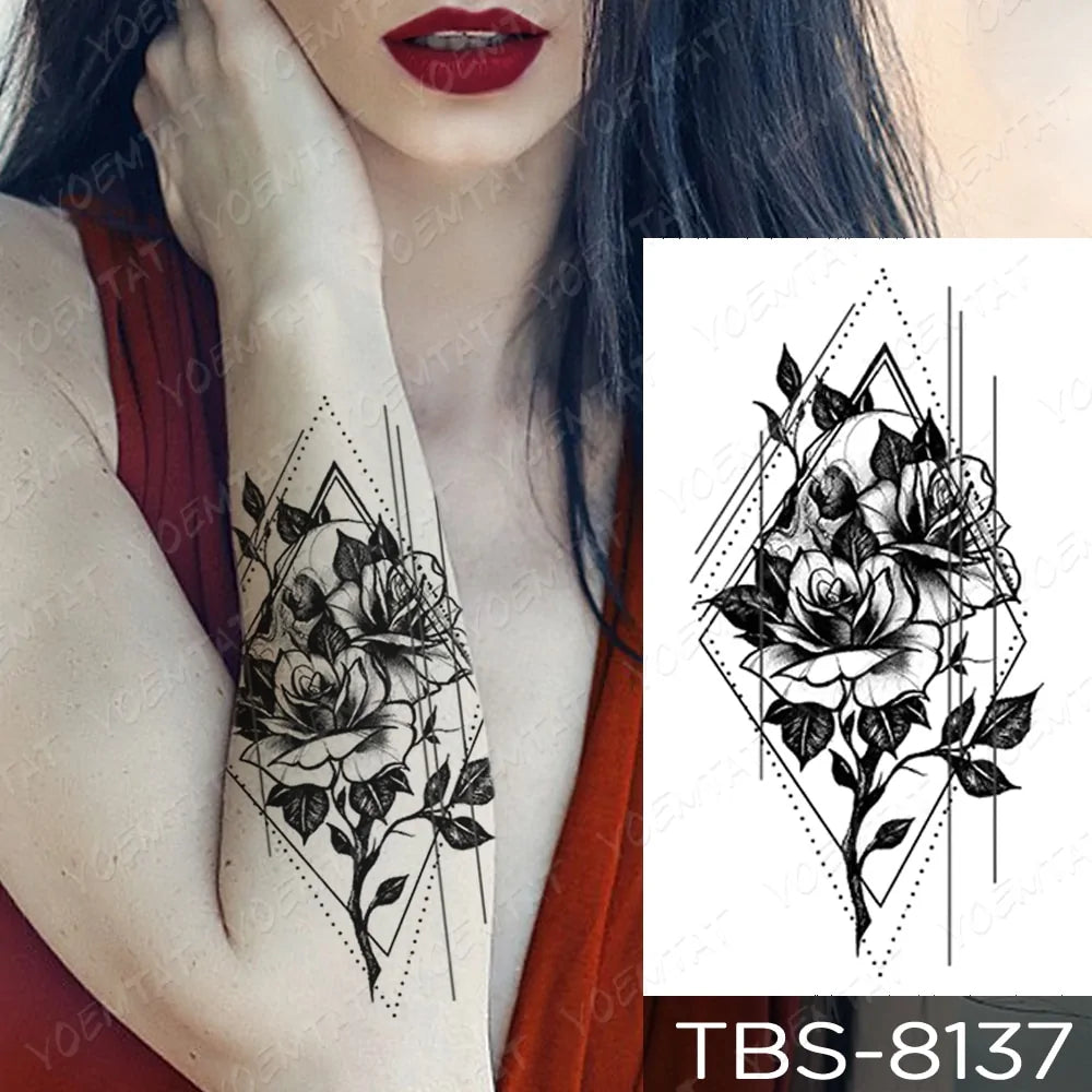 💧 Waterproof Temporary Tattoo Sticker Extra Large Waterproof Temporary Tattoos Full Arm Fake Tattoos Stickers for Men and Women