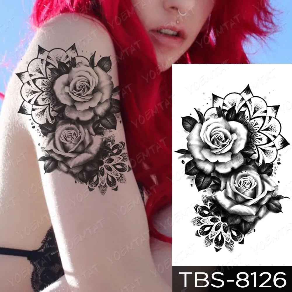 💧 Waterproof Temporary Tattoo Sticker Extra Large Waterproof Temporary Tattoos Full Arm Fake Tattoos Stickers for Men and Women