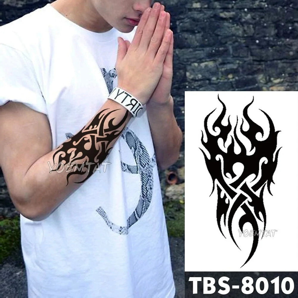 💧 Waterproof Temporary Tattoo Sticker Extra Large Waterproof Temporary Tattoos Full Arm Fake Tattoos Stickers for Men and Women