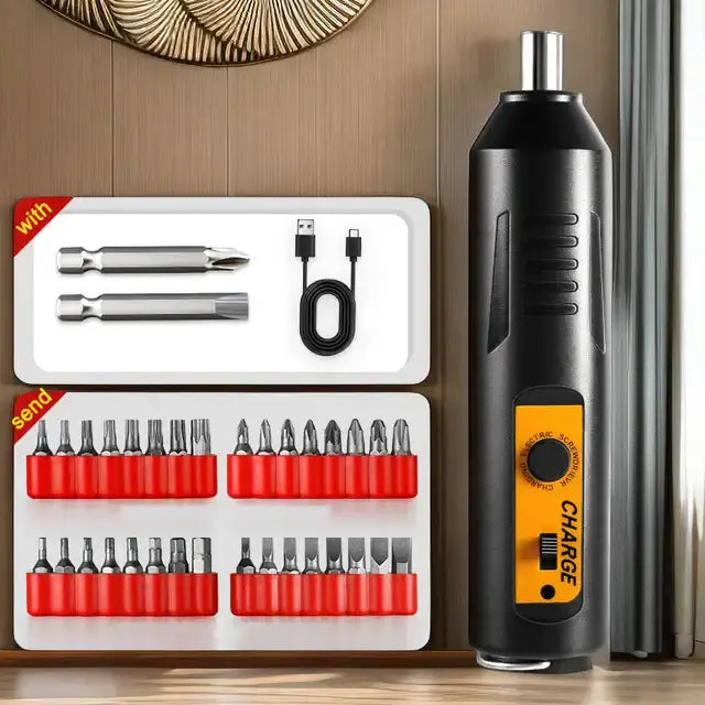 PORTABLE HOME USE ELECTRIC SCREWDRIVER SET