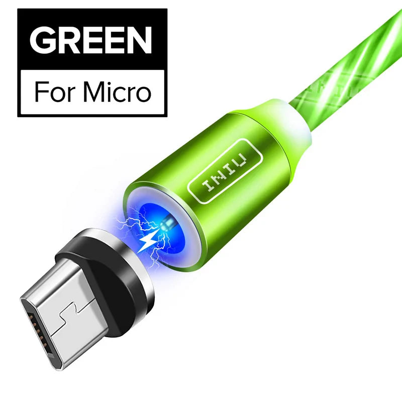 Fast Flow Luminous Lighting Magnetic USB Cable