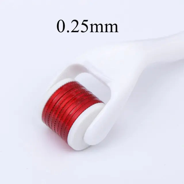 🌟 Titanium Microneedle Derma Roller Titanium Needles Face Beard Roller For Home Use 0.25mm Brighten, Rejuvenating, Smoothening