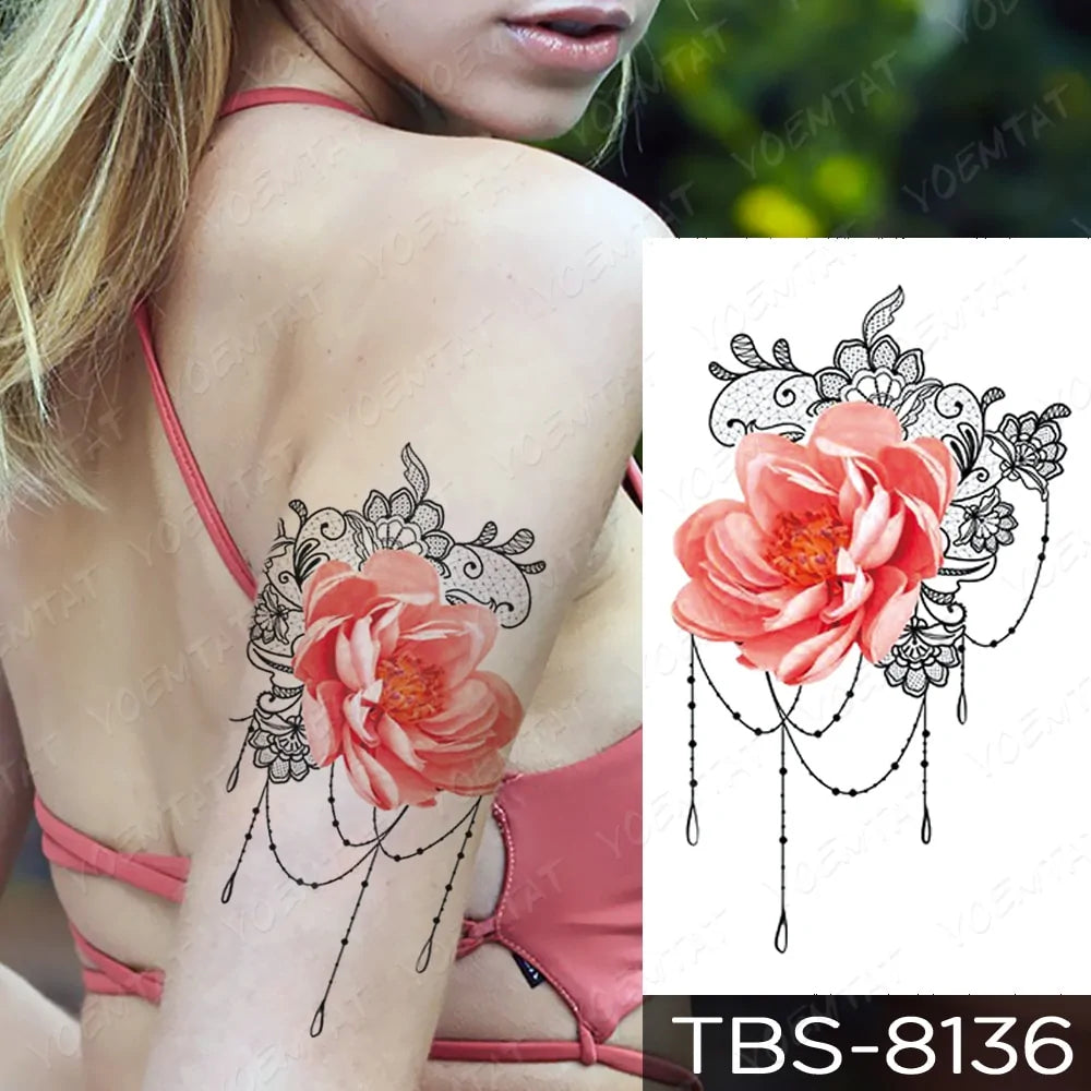 💧 Waterproof Temporary Tattoo Sticker Extra Large Waterproof Temporary Tattoos Full Arm Fake Tattoos Stickers for Men and Women