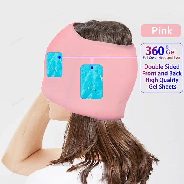 🧢 Migraine Relief Hat Upgraded Odorless Migraine Ice Head Wrap, Headache Relief Hat for Migraine, Headache