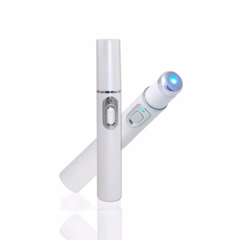 🔵 Blue Light Therapy Acne Laser Pen Portable Anti-Varicose Veins Removal Stick Acne Treatment, Blue Light Acne Treatment Machine for Skin Tightening Wrinkle Removal Treatment