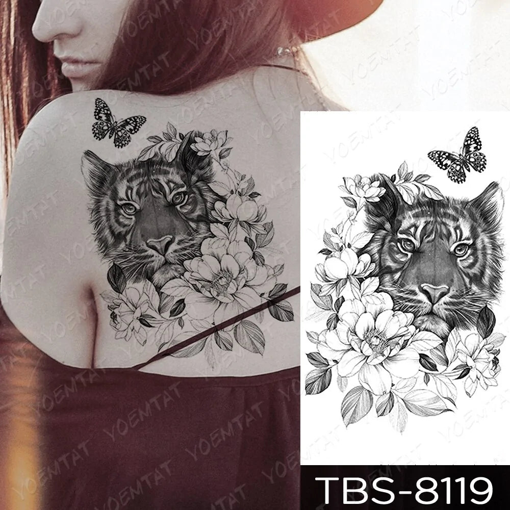 💧 Waterproof Temporary Tattoo Sticker Extra Large Waterproof Temporary Tattoos Full Arm Fake Tattoos Stickers for Men and Women