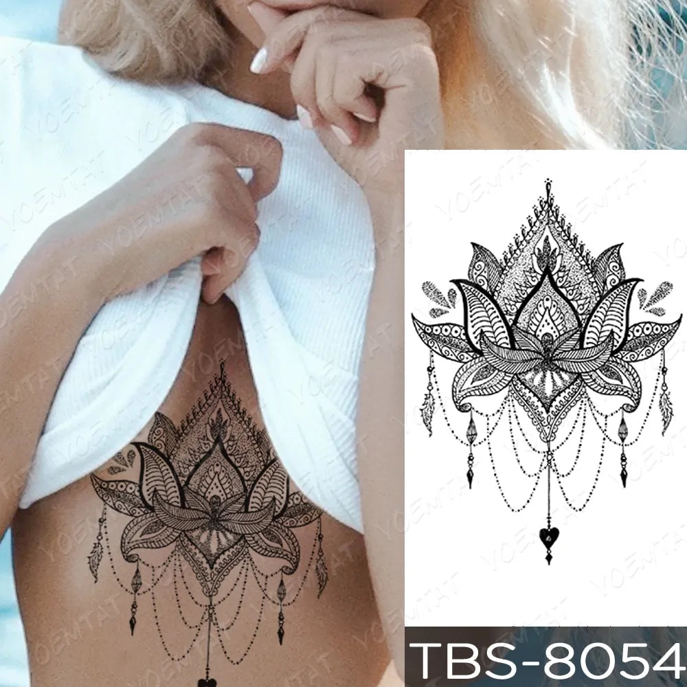 💧 Waterproof Temporary Tattoo Sticker Extra Large Waterproof Temporary Tattoos Full Arm Fake Tattoos Stickers for Men and Women