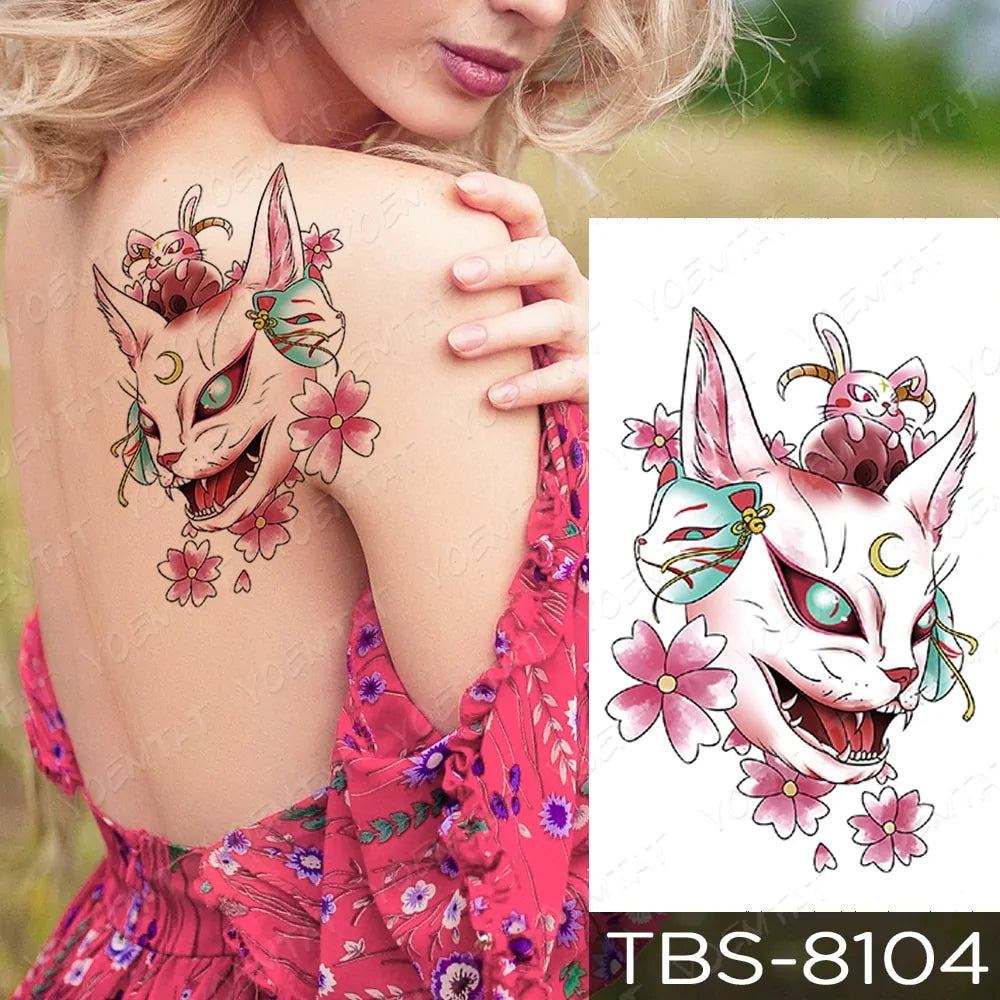 💧 Waterproof Temporary Tattoo Sticker Extra Large Waterproof Temporary Tattoos Full Arm Fake Tattoos Stickers for Men and Women