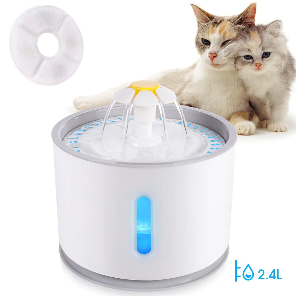 🐾 Pet Drinking Fountain Dispenser Stainless Steel Pet Water Dispenser Automatic Metal Dog Drinking Fountains Water Bowl with Replacement Filters Ultra-Quiet Pump